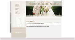 Desktop Screenshot of hochzeitstaubenagentur.de